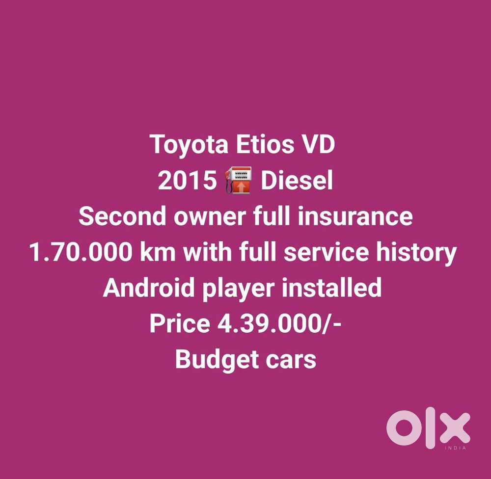 Toyota Platinum Etios 2015 Diesel