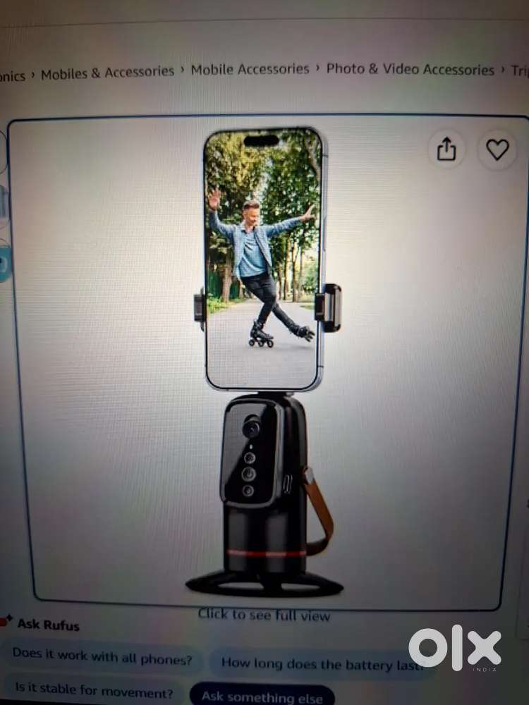 360 Auto face tracking stabilizer phone holder