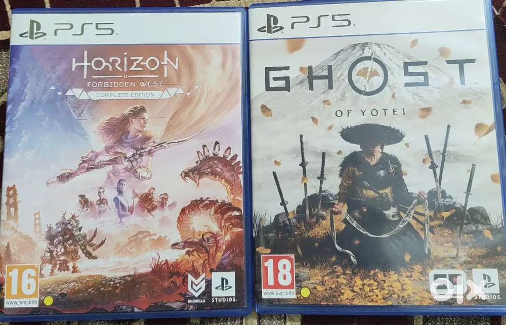 Ghost of Yotei and Horizon: Forbidden West completed edition