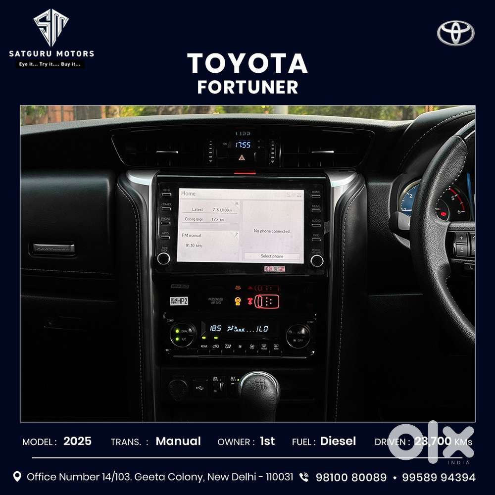 Toyota Fortuner 4x2 Mt 2.8 Diesel, 2025, Diesel