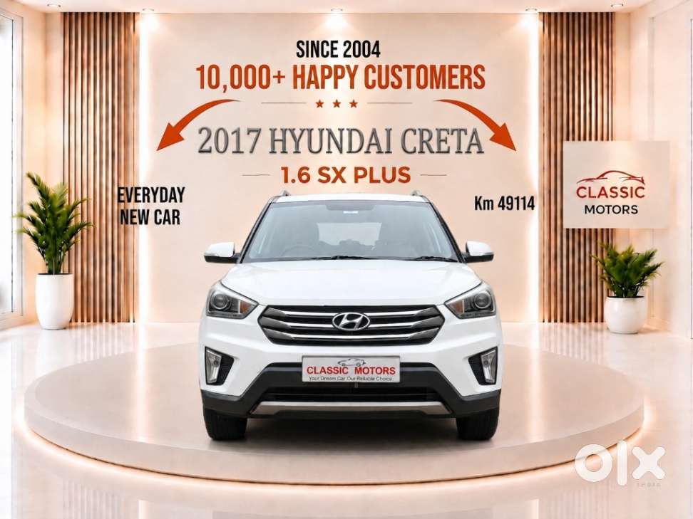 Hyundai Creta 1.6 Vtvt At Sx Plus, 2017, Petrol