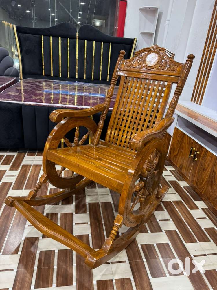 Teak wood rocking chair at whole sale price 8499/- - Sofa & Dining