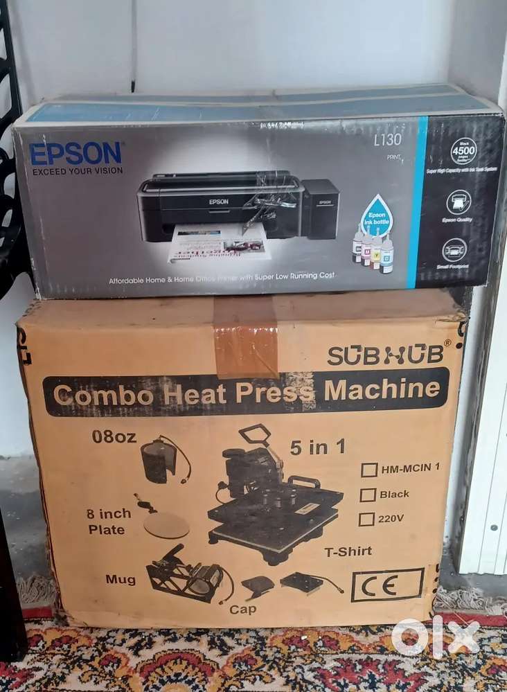 Sublimation Heat Press Machine & Epson Printer