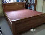 Segun wood box bed queen size--36000 onwards