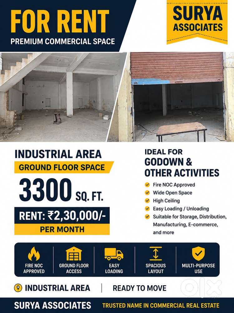 Godown for rent Chandigarh