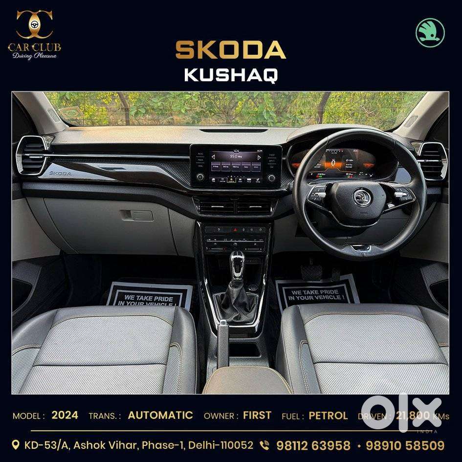 Skoda Kushaq 1.0 Tsi Style At (6 Airbags), 2024, Petrol