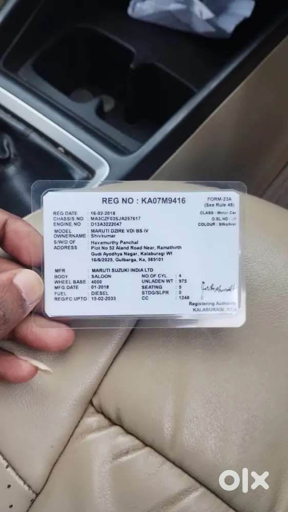 Maruti Suzuki Dzire 2018 Diesel 158000 Km Driven