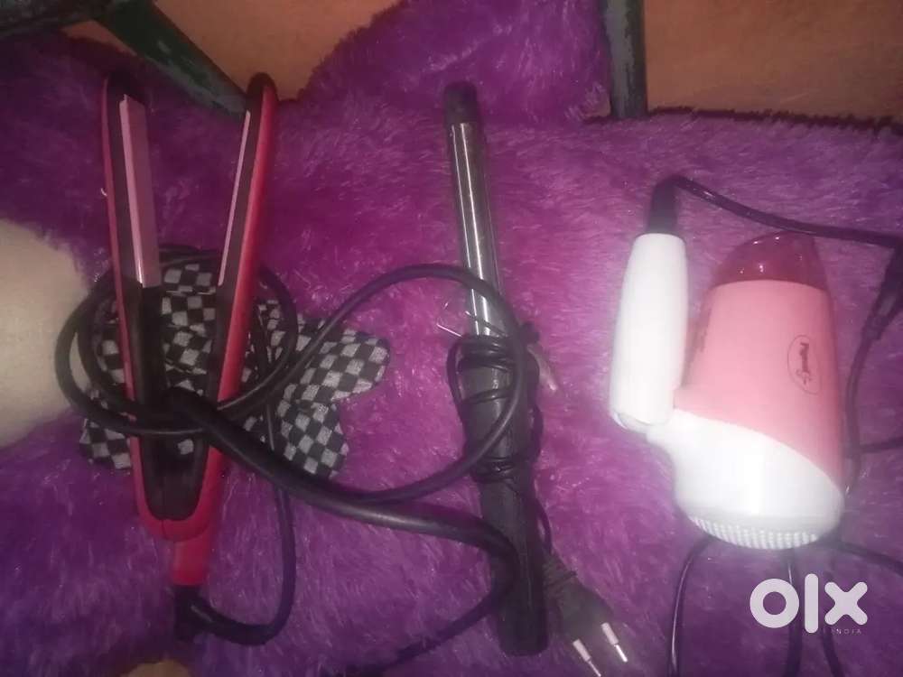 Hair straightening machine combo