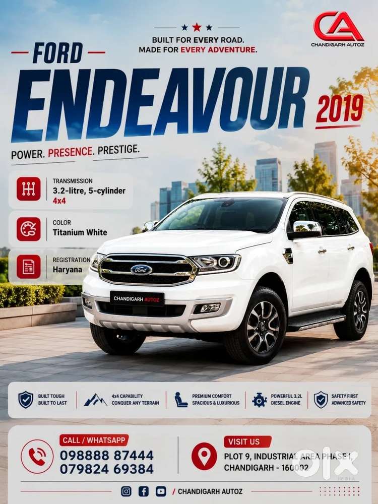 Ford Endeavour 3.2 Titanium At 4x4, 2019, Diesel