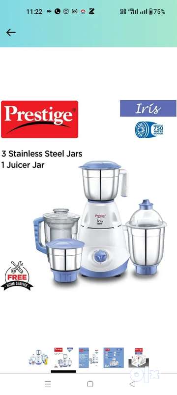 Prestige iris 750 watt store mixer grinder