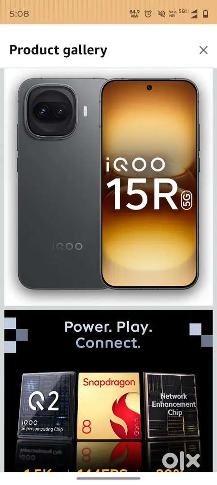 Iqoo 15R 8/256GB 5months old