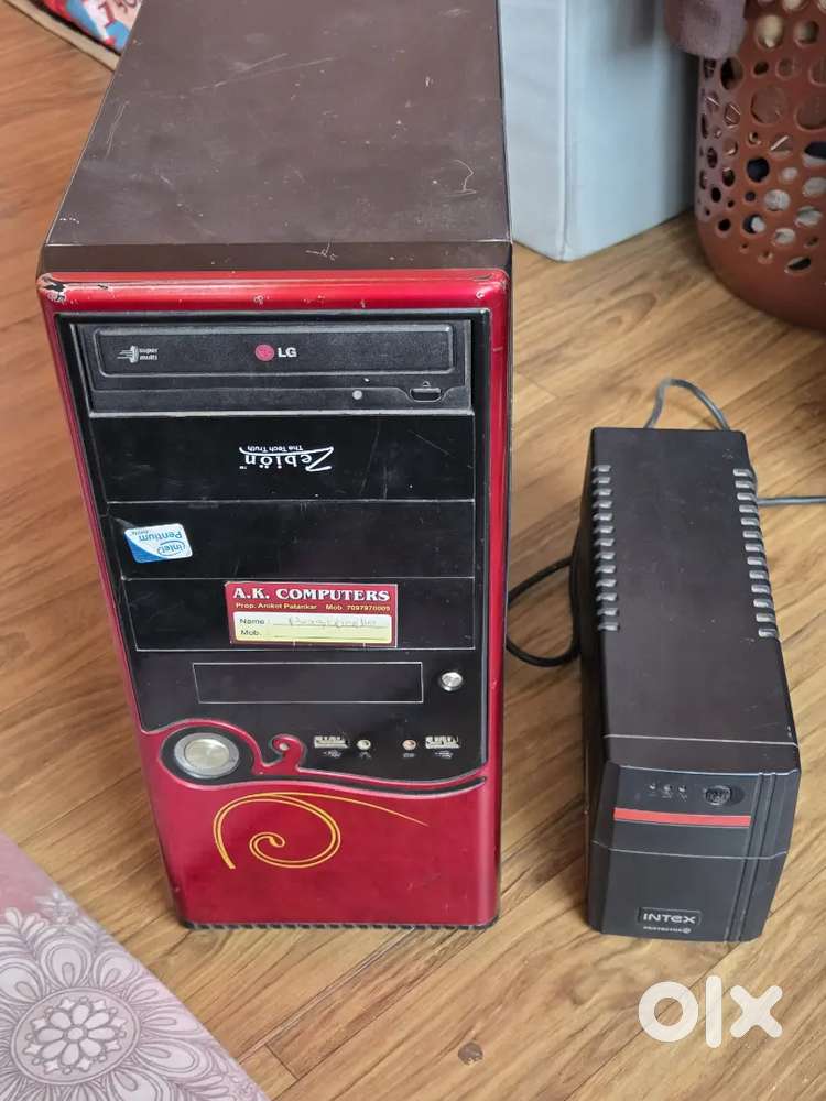 Zebion CPU + Intex Protector  Computer Setup  Good Condition