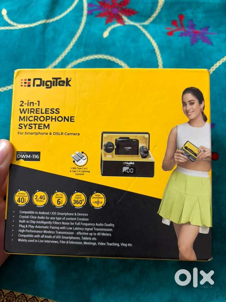 Digitek DWM-116 Wireless Mic | 2.4GHz | 40m Range