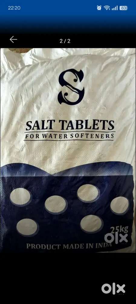 Salt tablets for water softener