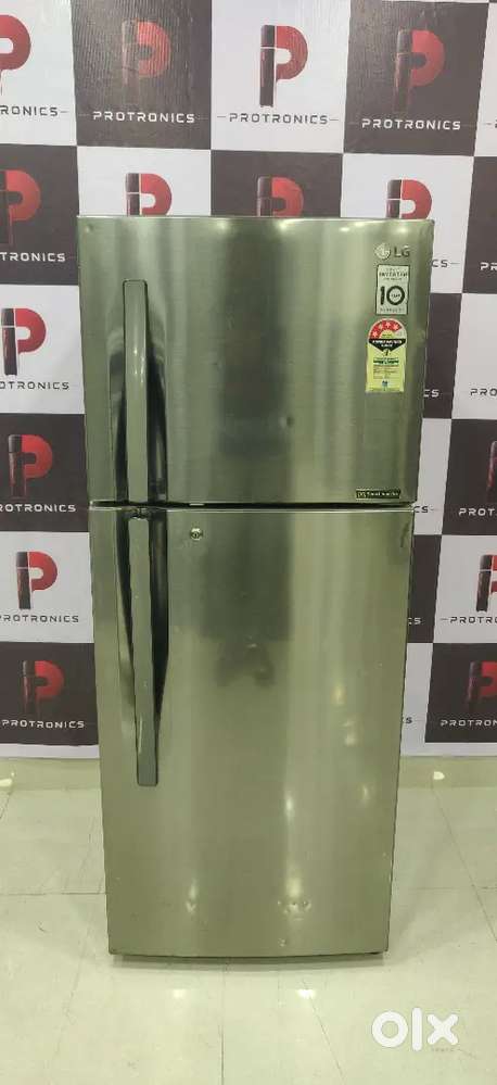 Lg smart inverter 245ltrs crome finish less used at reasonable price