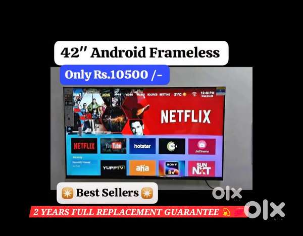 45 FHD ANDROID SMART TV 2 YR REPLACEMENT GRNTEE #FREE SHIPPING FITTING