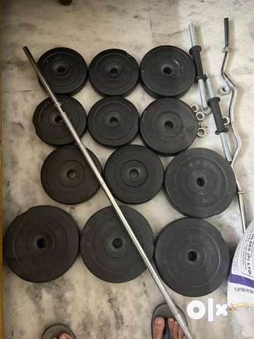 Pvc weight plates and rods Gym Fitness 1788201431