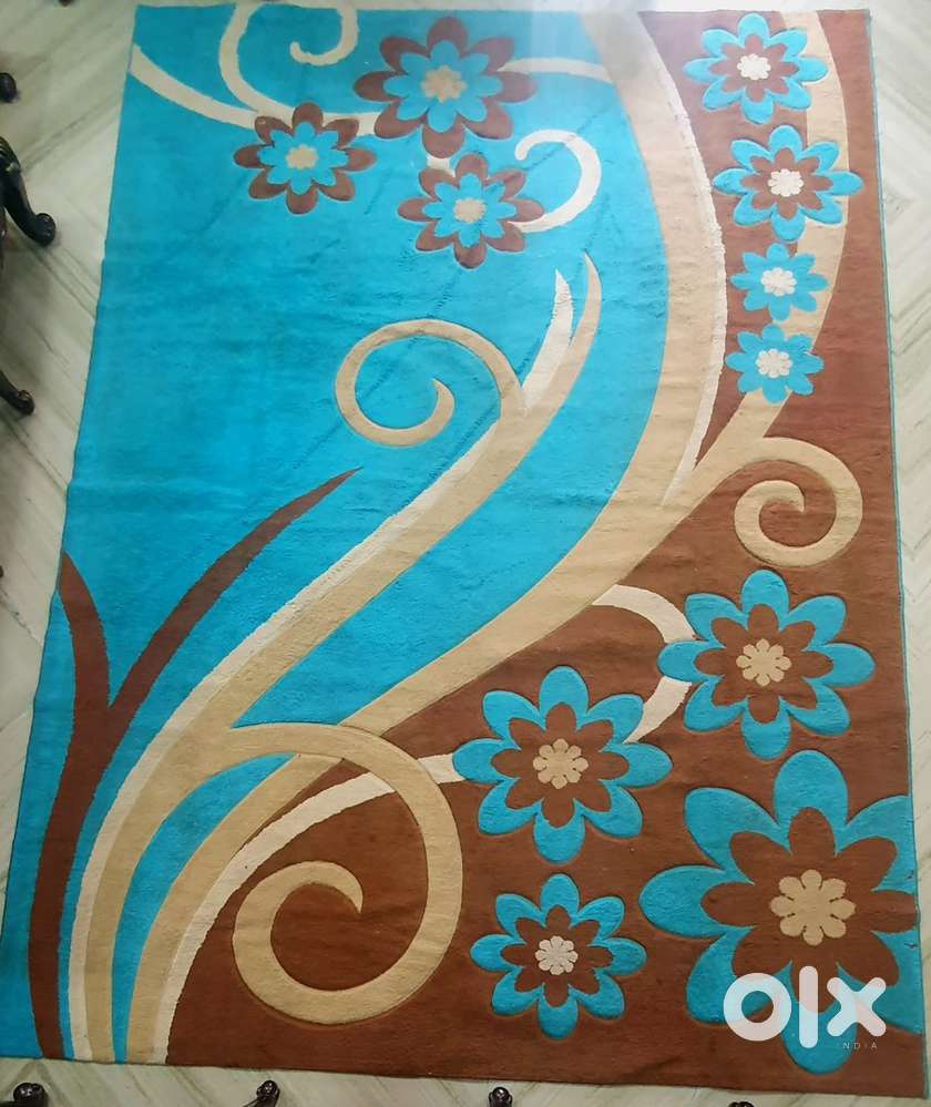Blue and Brown Carpet 3.5m x 2.5m