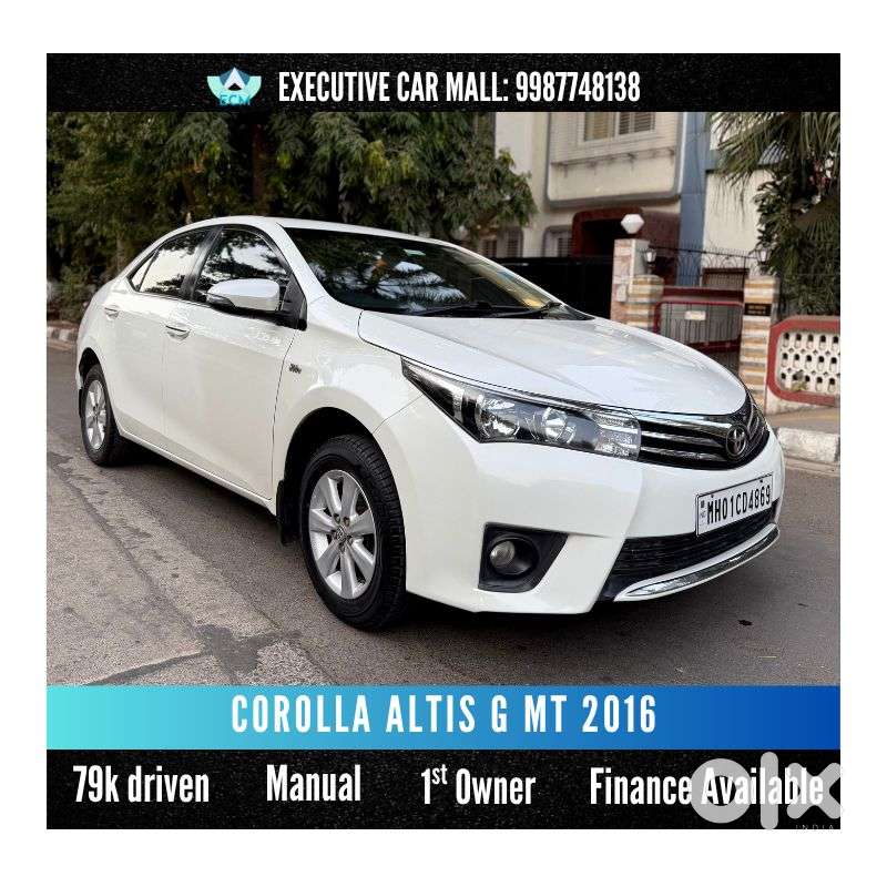 Toyota Corolla Altis G Mt, 2016, Petrol