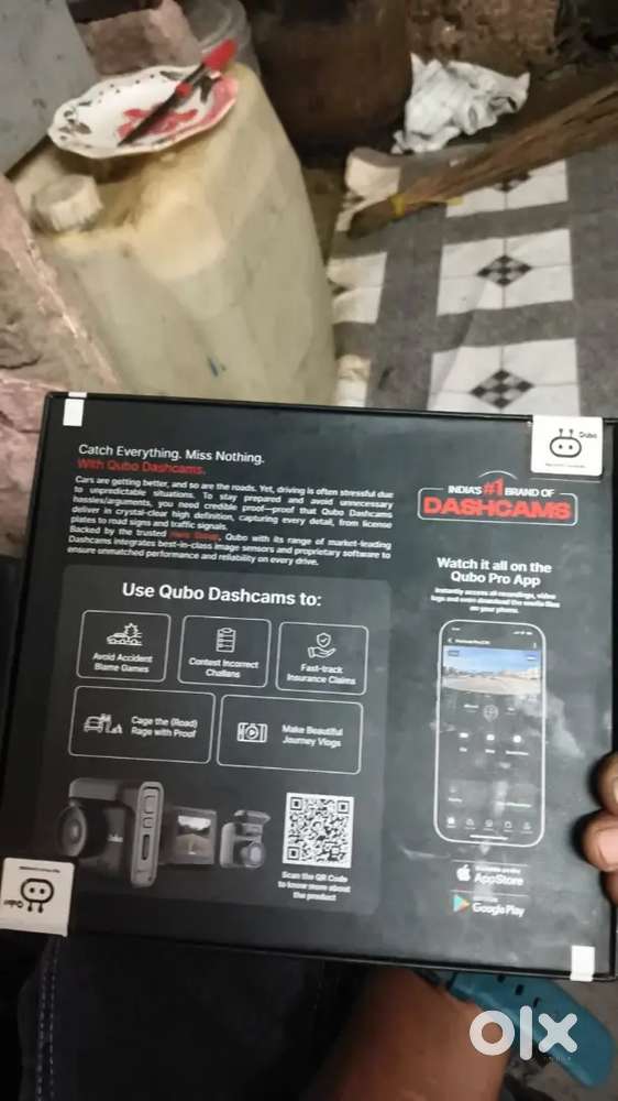 QUBA QHD+ VLOGING CAMERA SMART DASHCAM PRO 2.7 AND REAR CAM
