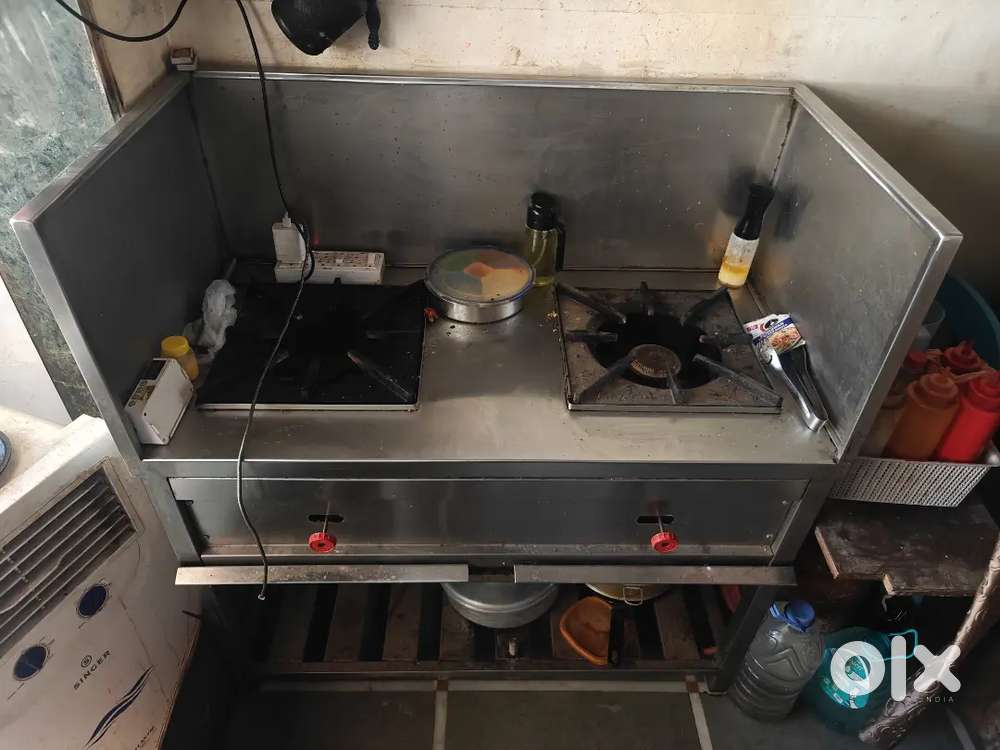 ​ High-Heavy Duty Commercial 2-Burner Stainless Steel Gas Bhatti
