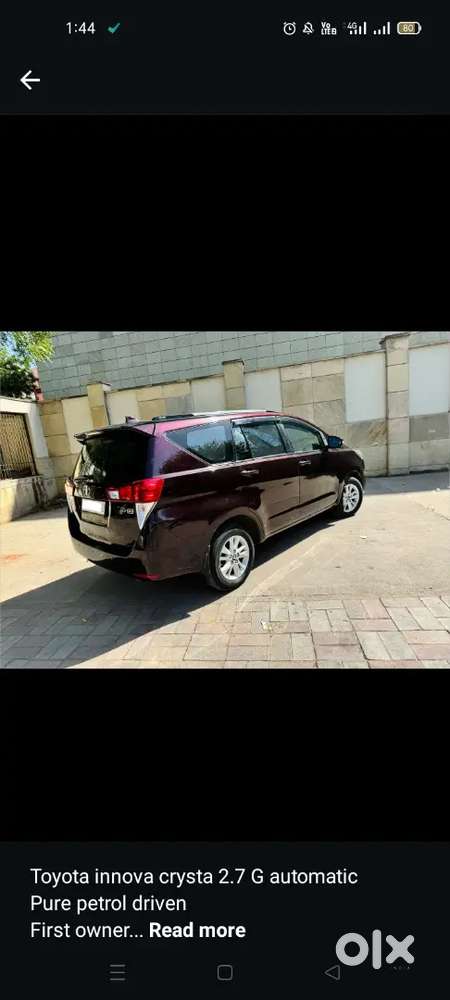 Toyota Innova Crysta Petrol Automatic 2018