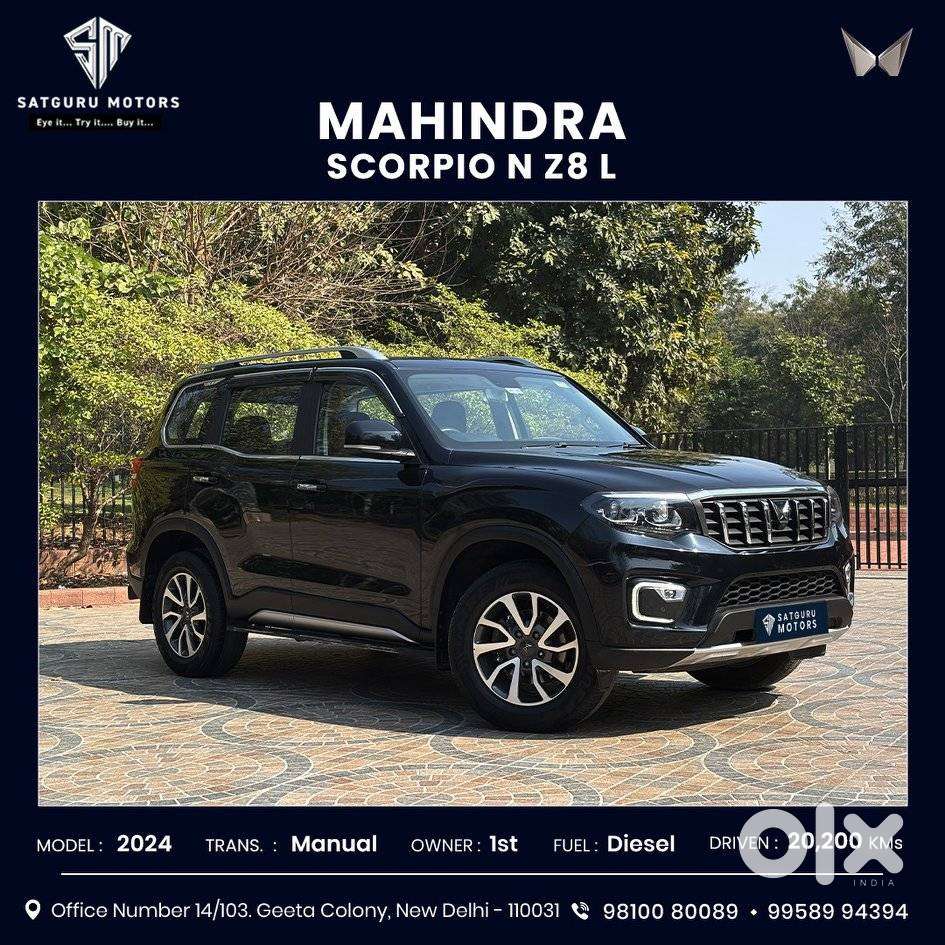 Mahindra Scorpio N Z8 L Diesel Mt 2wd 7 Str, 2024, Diesel
