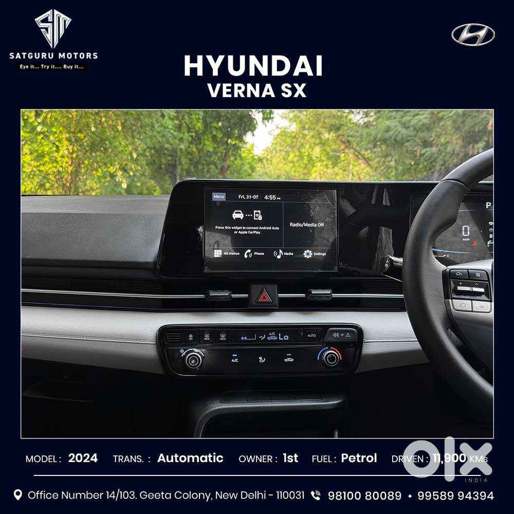 Hyundai Verna Sx 1.5 Petrol Ivt, 2024, Petrol