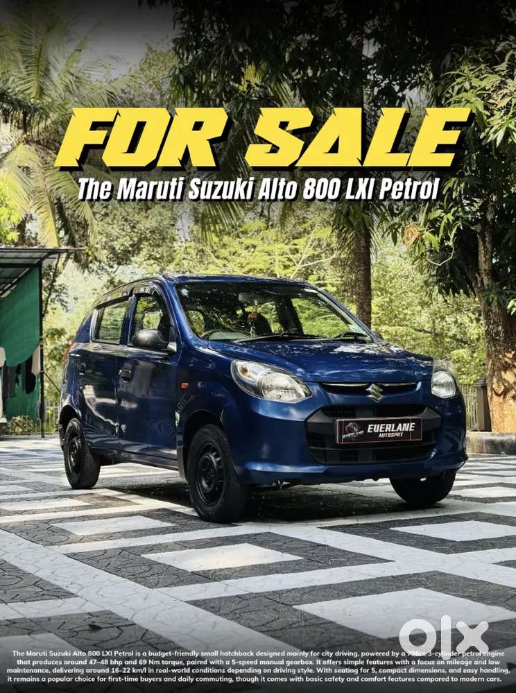 Maruti Suzuki Alto 800 2014 Petrol Law Km - 47300 Km Driven