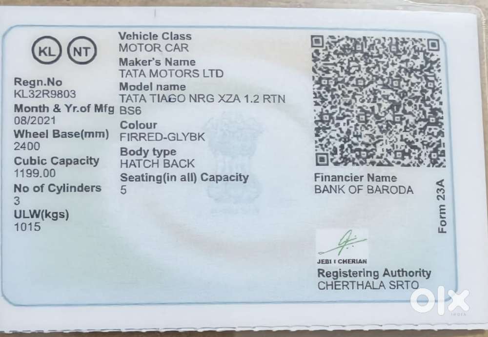 Tata Tiago 1.2 Revotron Xza, 2021, Petrol