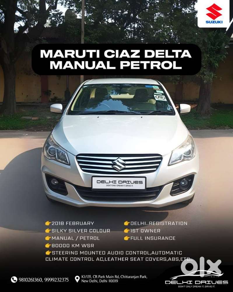 Maruti Suzuki Ciaz Delta, 2018, Petrol