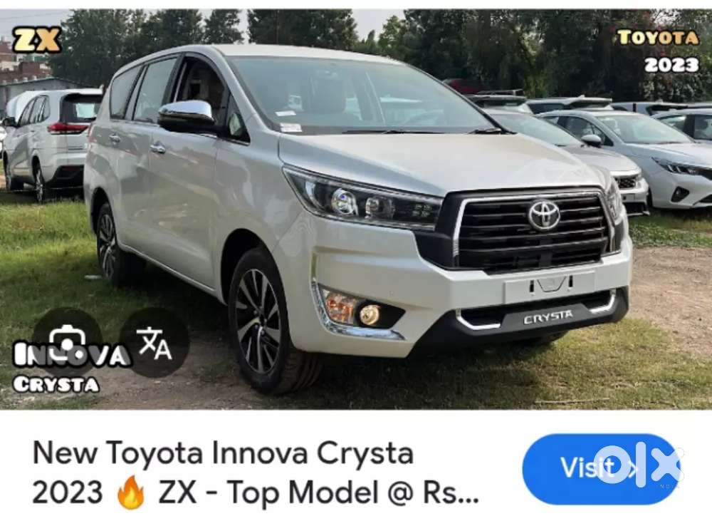 Toyota Innova Crysta 2023 Diesel 52000 Km Driven With 4 New Tyres.
