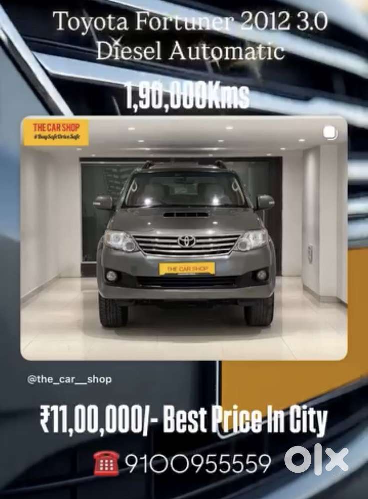 Toyota Fortuner 3.0 4x2 Automatic, 2012, Diesel