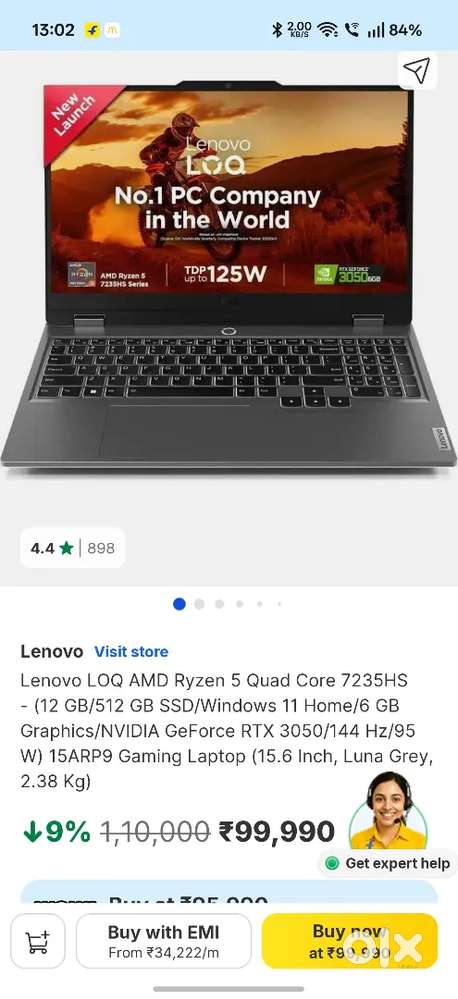 Lenovo loq ryzen 5 7000 series rtx 3050 out of warranty