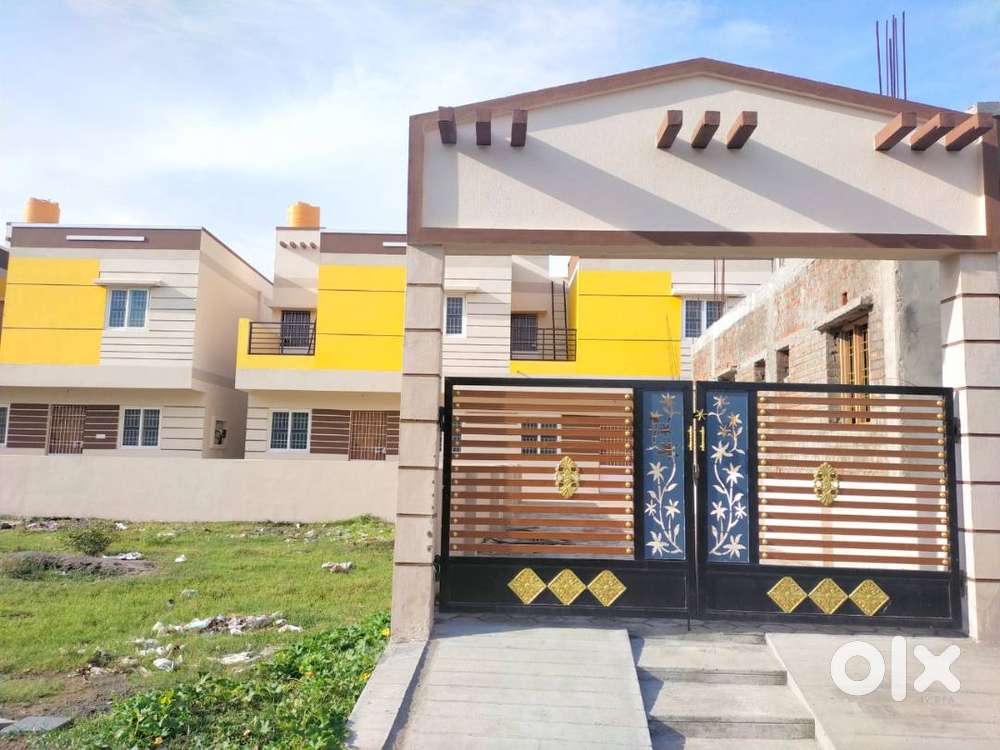 Low Budget New 2BHK row Individual House Sale Gerugambakkam Nr Porur For Sale Houses
