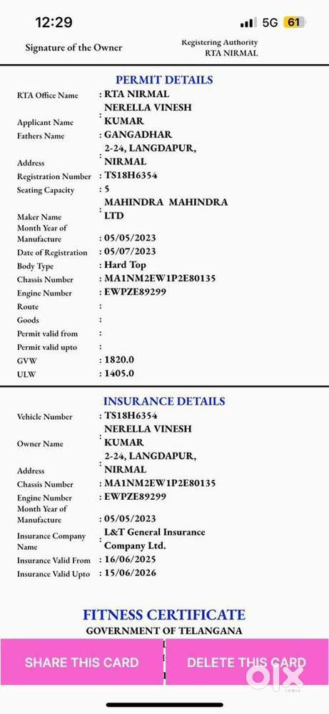 Mahindra Xuv300 2023 Diesel Well Maintained