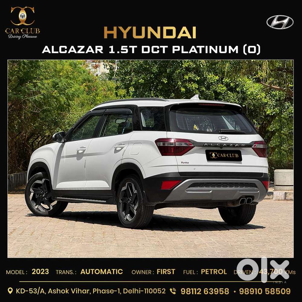 Hyundai Alcazar Platinum (o) 7 Str 1.5 Petrol Dct, 2023, Petrol