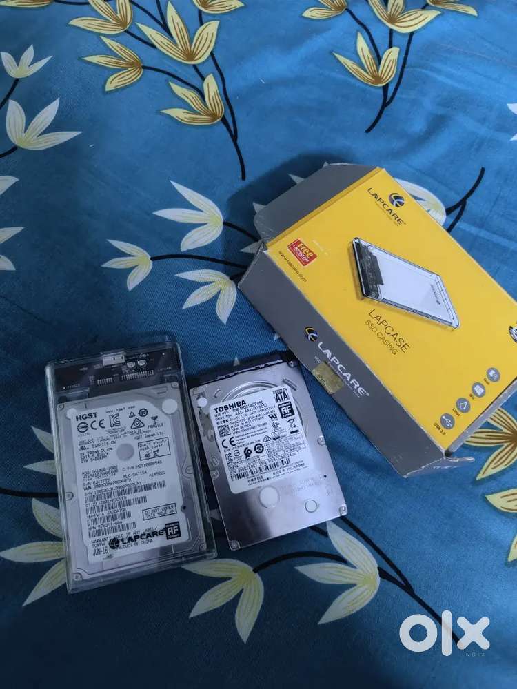 HARD DISK (1tb and 500gb) and Case Combo