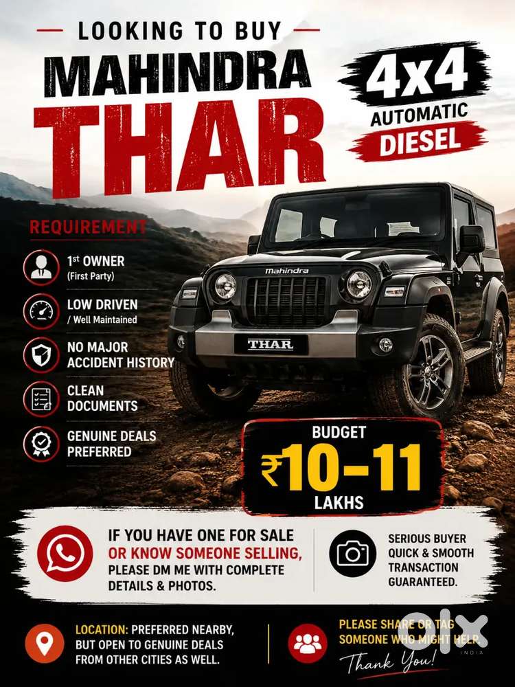 Mahindra Thar Diesel 2022