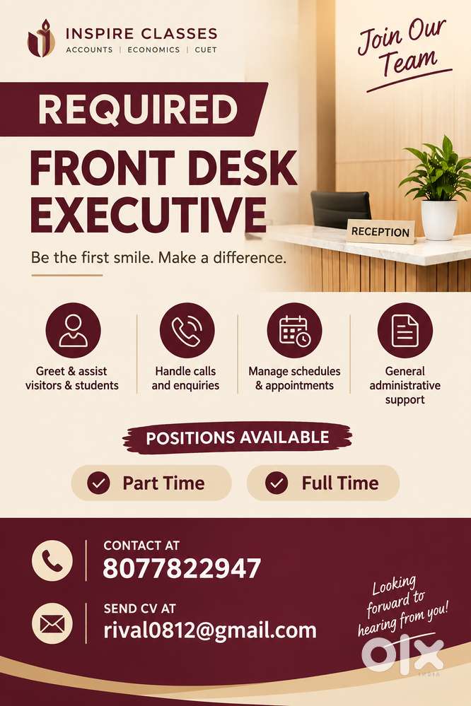 FRONT DESK EXECUTIVE