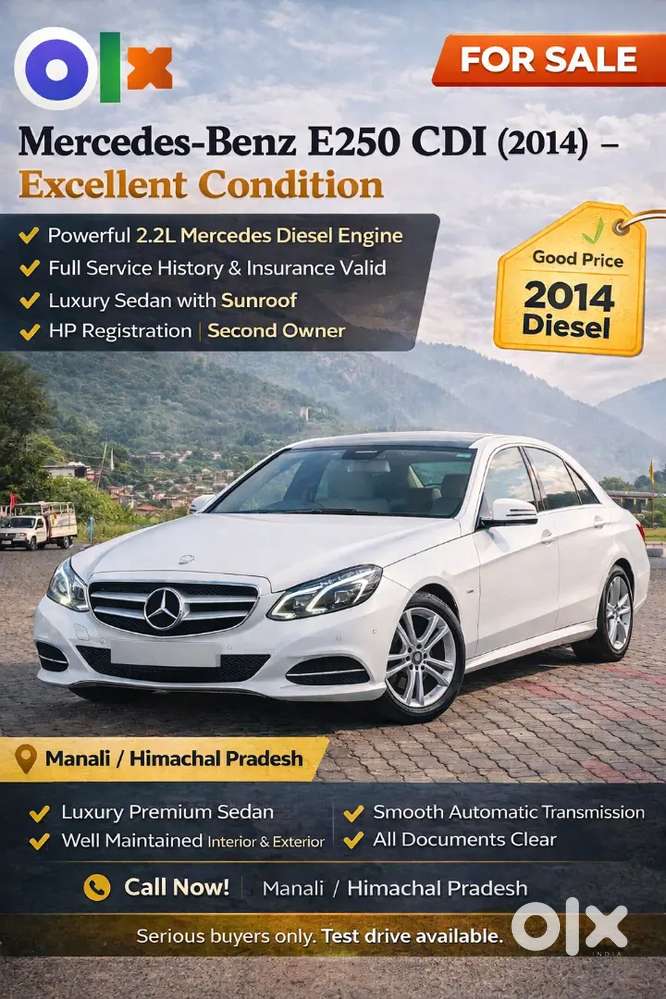 Mercedes Benz E250 Cdi 2014 Automatic 2026  ₹9 Lakh  Wow Condition