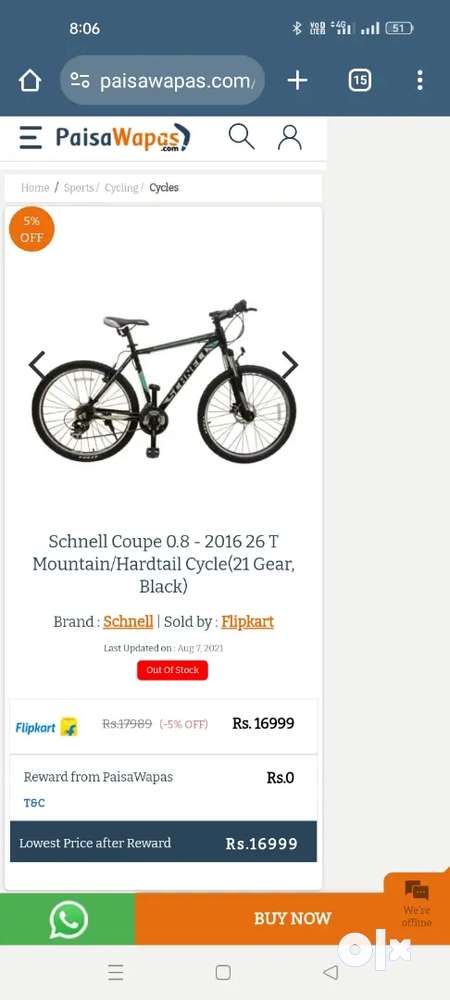 Schnell cycles coupe 0.8 sale