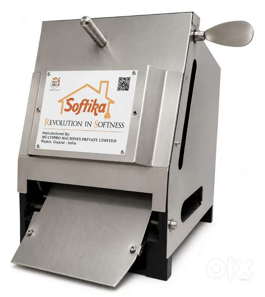 Chapathi pressing, Dough kneading, motorized dough ball cutter machine