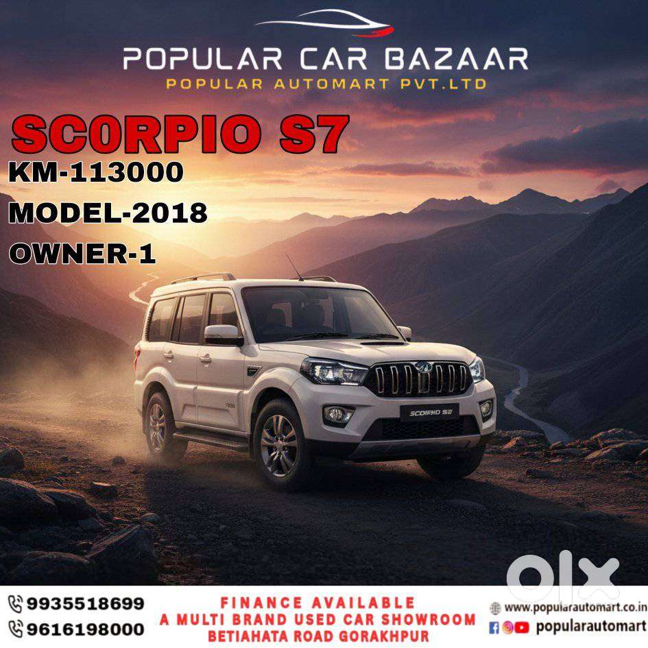Mahindra Scorpio 2.2 S7, 2018, Diesel