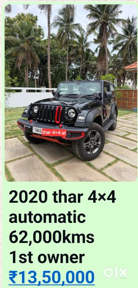 Mahindra Thar Lx 4-str Hard Top At, 2020, Diesel