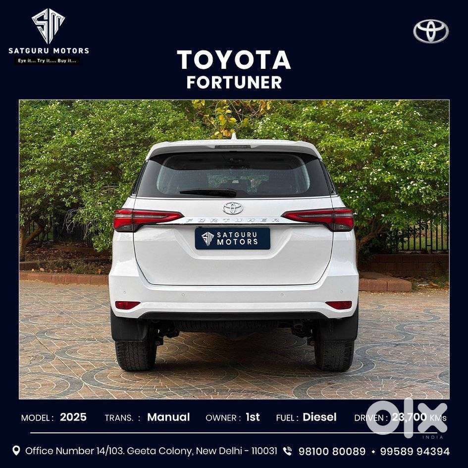 Toyota Fortuner 4x2 Mt 2.8 Diesel, 2025, Diesel