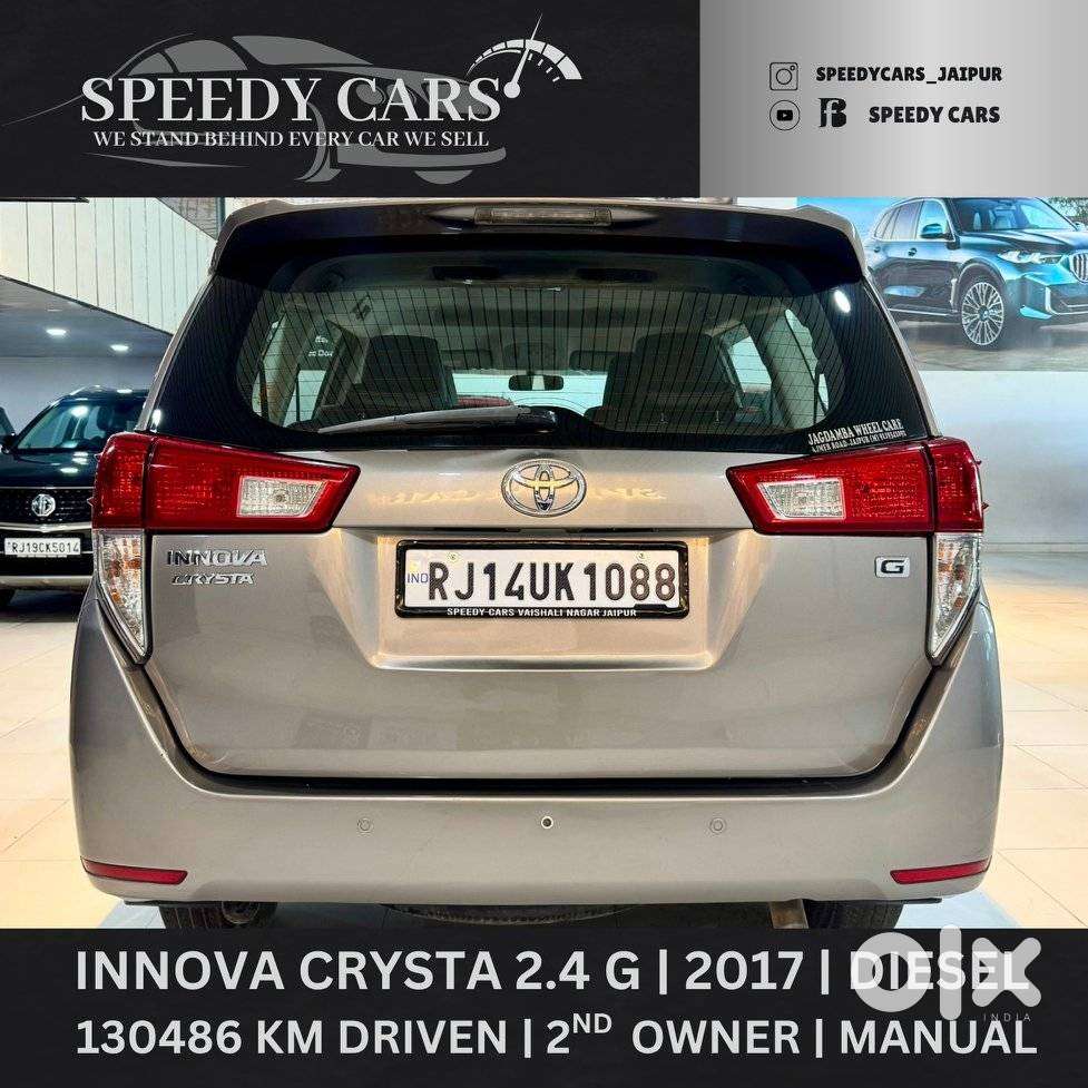 Toyota Innova Crysta 2.4 G Mt, 2017, Diesel