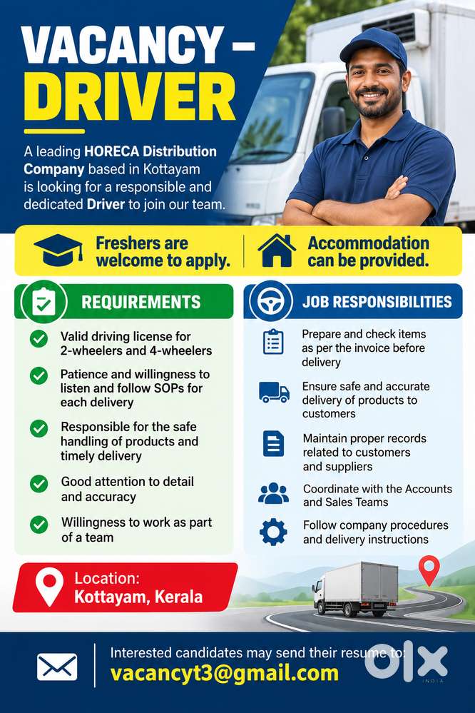 Driver for HORECA firm