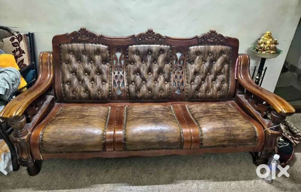 Teak wood sofa 3 seater sale starting 7999
