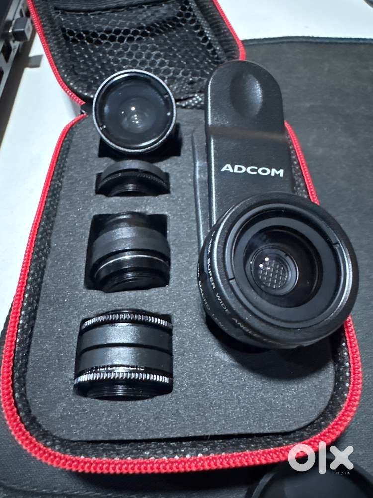 8 in 1 Mobile Phone Camera Lens Kit (Black) - Accessories - 1818598342